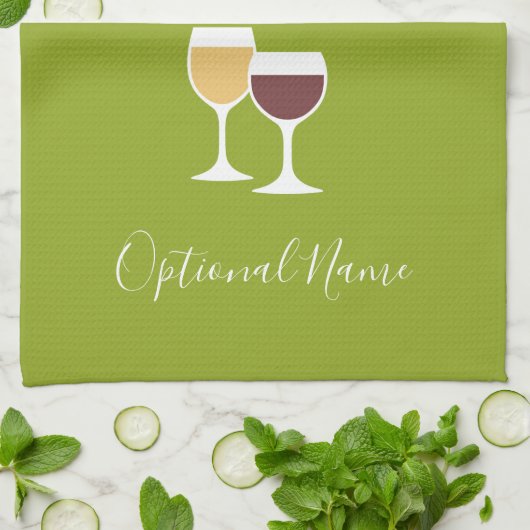 Funny Wine Quote - Ik drink wijn op mijn geduld Theedoek (Gevouwen)