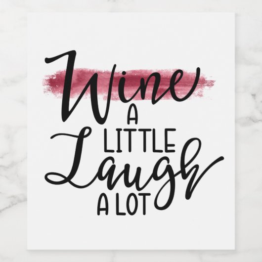 Funny Wine Quote Wijn Etiket (Enkel label)