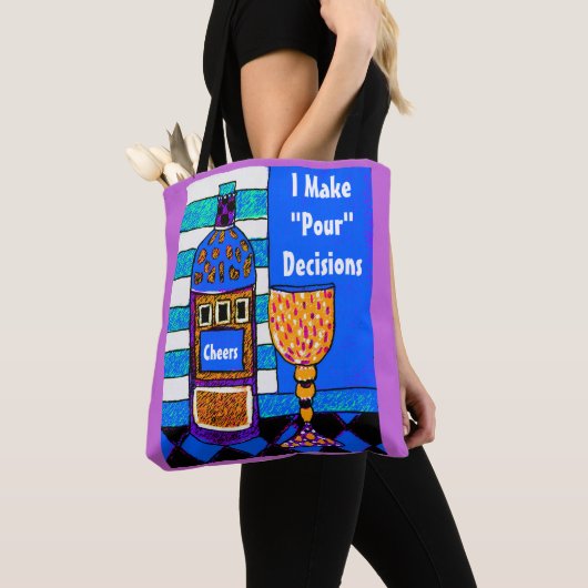 Funny wine tas gezegde, ik maak Pour decisions Gif (Dichtbij)