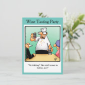 Funny Wine Tasting Party nodigt "spectickles" uit Kaart (Staand voorkant)
