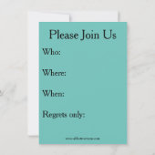 Funny Wine Tasting Party nodigt "spectickles" uit Kaart (Achterkant)