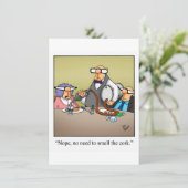 Funny Wine Tasting Party Uitnodiging (Staand voorkant)