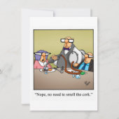 Funny Wine Tasting Party Uitnodiging (Voorkant)