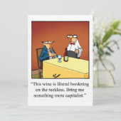 Funny Wine Tasting Party Uitnodiging "Spectickles" (Staand voorkant)