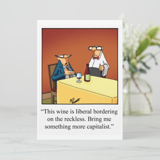 Funny Wine Tasting Party Uitnodiging "Spectickles" (Staand voorkant)