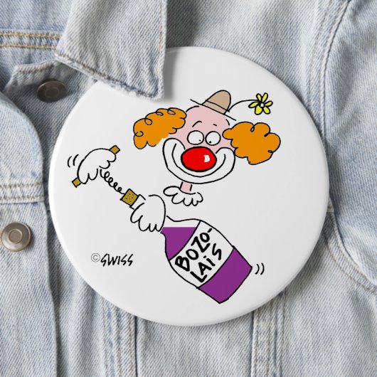 Funny Wine Tasting Party voor Buttonnen Ronde Button 6,0 Cm (In situ)