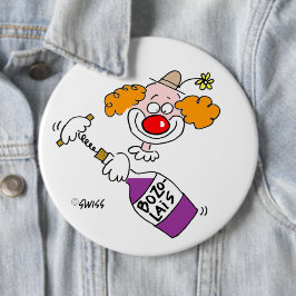 Funny Wine Tasting Party voor Buttonnen Ronde Button 6,0 Cm