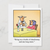Funny Wine Tasting Vrijgezellenfeest Party Uitnodi Kaart (Voorkant)