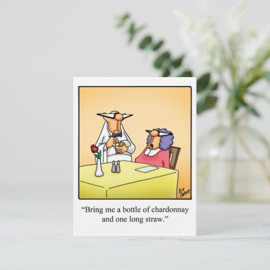 Funny Wine Tasting Vrijgezellenfeest Party Uitnodi Kaart (Staand voorkant)