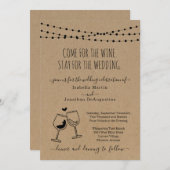 Funny Wine Theme Weddenschap Kaart (Voorkant / Achterkant)