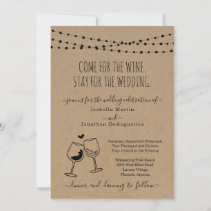 Funny Wine Theme Weddenschap Kaart