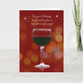Funny Wine Thmed Birthday Kaart (Voorkant)