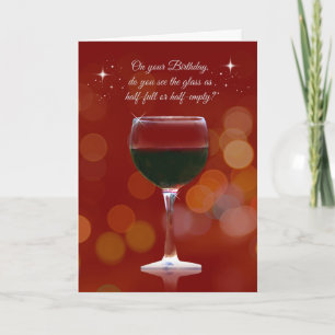 Funny Wine Thmed Birthday Kaart