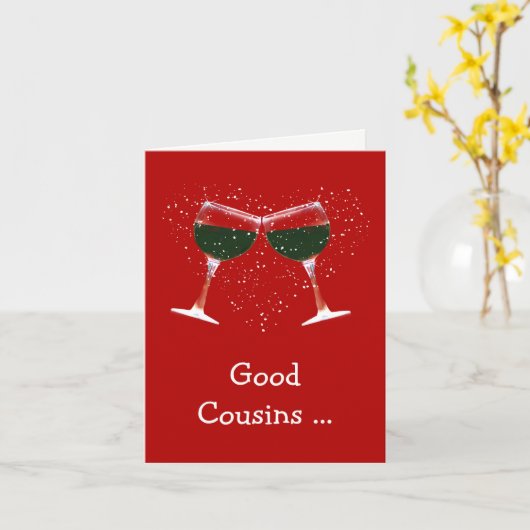 Funny Wine Thormnicht Birthday Kaart (Gele Bloem)