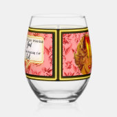 Funny Wineglass Best Friend Gift "Evil" Wijnglas Zonder Voet (Rechts)