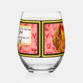 Funny Wineglass Best Friend Gift "Evil" Wijnglas Zonder Voet (Links)
