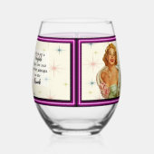 Funny Wineglass Best Friend Gift "Fairytale" Wijnglas Zonder Voet (Rechts)