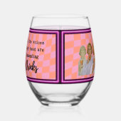 Funny Wineglass Best Friend Gift "Prune" Wijnglas Zonder Voet (Links)