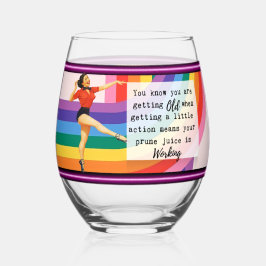 Funny Wineglass Best Friend Gift "Prune" Wijnglas Zonder Voet