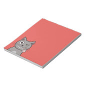 Funny Winking Cartoon Kitty Cat Notitieblok (Linkerzijde)