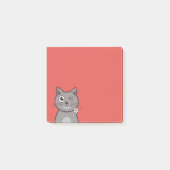 Funny Winking Cartoon Kitty Cat Post-it® Notes (Voorkant)