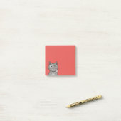 Funny Winking Cartoon Kitty Cat Post-it® Notes (Op bureau)