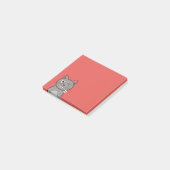 Funny Winking Cartoon Kitty Cat Post-it® Notes (Schuin)