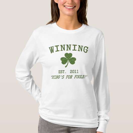 Funny Winning Irish Womens Hoodie Shirt (Voorkant)