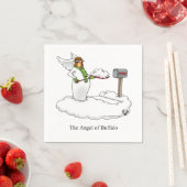 Funny Winter Buffalo Cocktail Napkins Servet (Insitu)