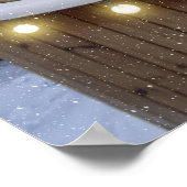 Funny Winter Cats in Hot Tub Cat Lover Art Poster (Hoek)