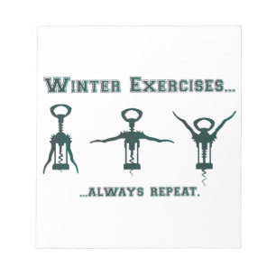 Funny Winter Exercises Notitieblok