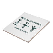 Funny Winter Exercises Tegeltje (Zijkant)