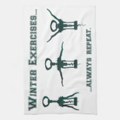 Funny Winter Exercises Theedoek (Verticaal)