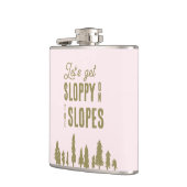 Funny Winter Ski Bachelorette Party Heupfles (Links)