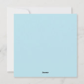 Funny Winter Snowmen Cartoon Joke Flat Feestdagenkaart (Achterkant)