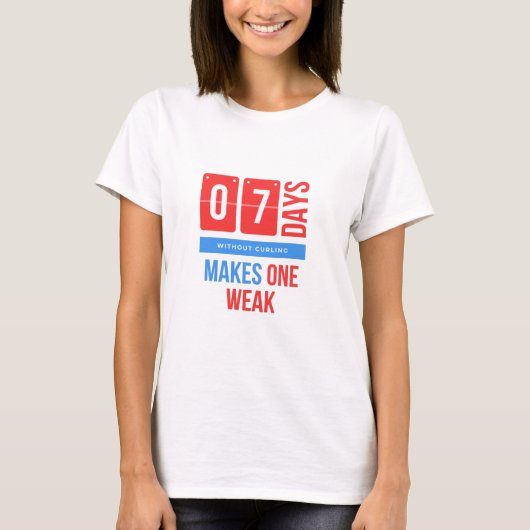 Funny Winter Sport Curling T-shirt (Voorkant)