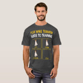 Funny Wire Fox Terrier Guide to Training Dog T-shirt (Voorkant volledig)