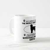 Funny wirehair richtend griffon design koffiemok (Voorkant links)