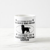 Funny wirehair richtend griffon design koffiemok (Center)