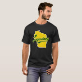 Funny Wisconsin Legendairy (Dairy) Vintage Native  T-shirt (Voorkant volledig)