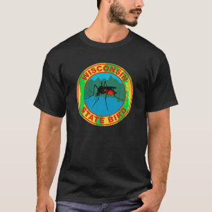 Funny Wisconsin Mosquito State Bird T-Shirt