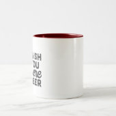 Funny Wish dat je beer was Tweekleurige Koffiemok (Center)