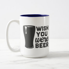 Funny Wish dat je beer was Tweekleurige Koffiemok