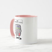 Funny Wiskunde Algebra calculator wiskunde Joke Mok (Voorkant links)