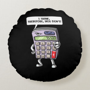 Funny Wiskunde Algebra calculator wiskunde Joke Rond Kussen