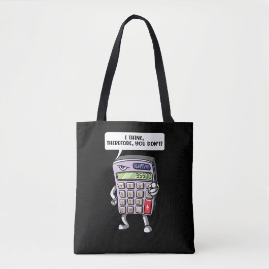 Funny Wiskunde Algebra calculator wiskunde Joke Tote Bag (Voorkant)