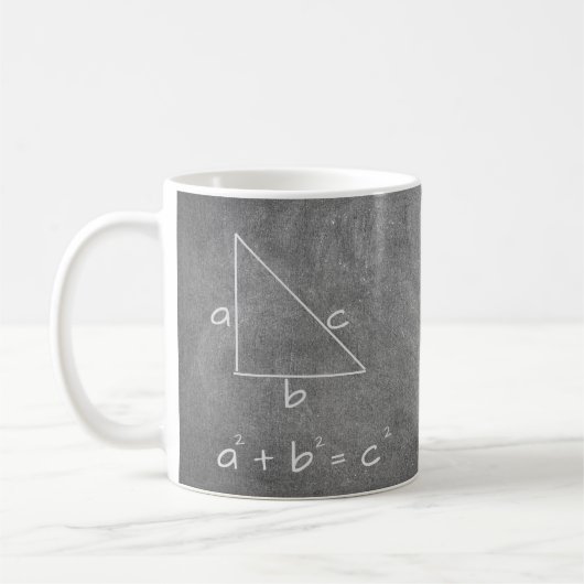 Funny Wiskunde Algebra Pythagorean Theorem Geek Koffiemok (Links)