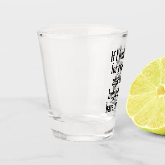 Funny Wiskunde/Algebra Quote - Ik zou x dollar heb Shot Glas (Links)