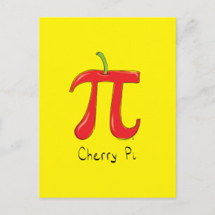 Funny Wiskunde Cherry Pi Briefkaart