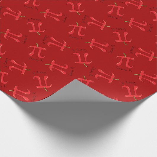 Funny Wiskunde Cherry Pi Cadeaupapier (Hoek)